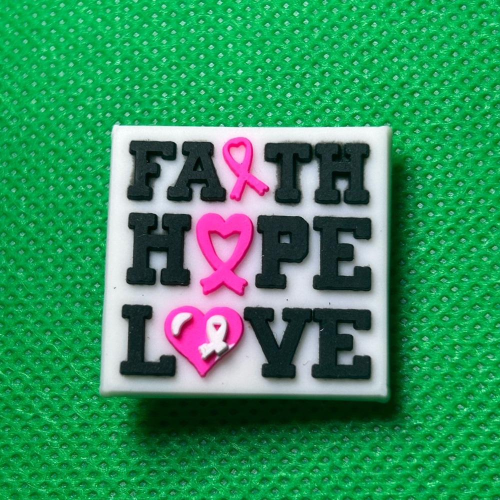 🌼 (5/$10 or 10/$15) NEW “Breast Cancer” 🎀 Croc Charm Collection